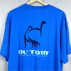 Ol' Tom Technical Turkey Men's Graphic Print Pocket Tee Shirt Size XL; Hunting